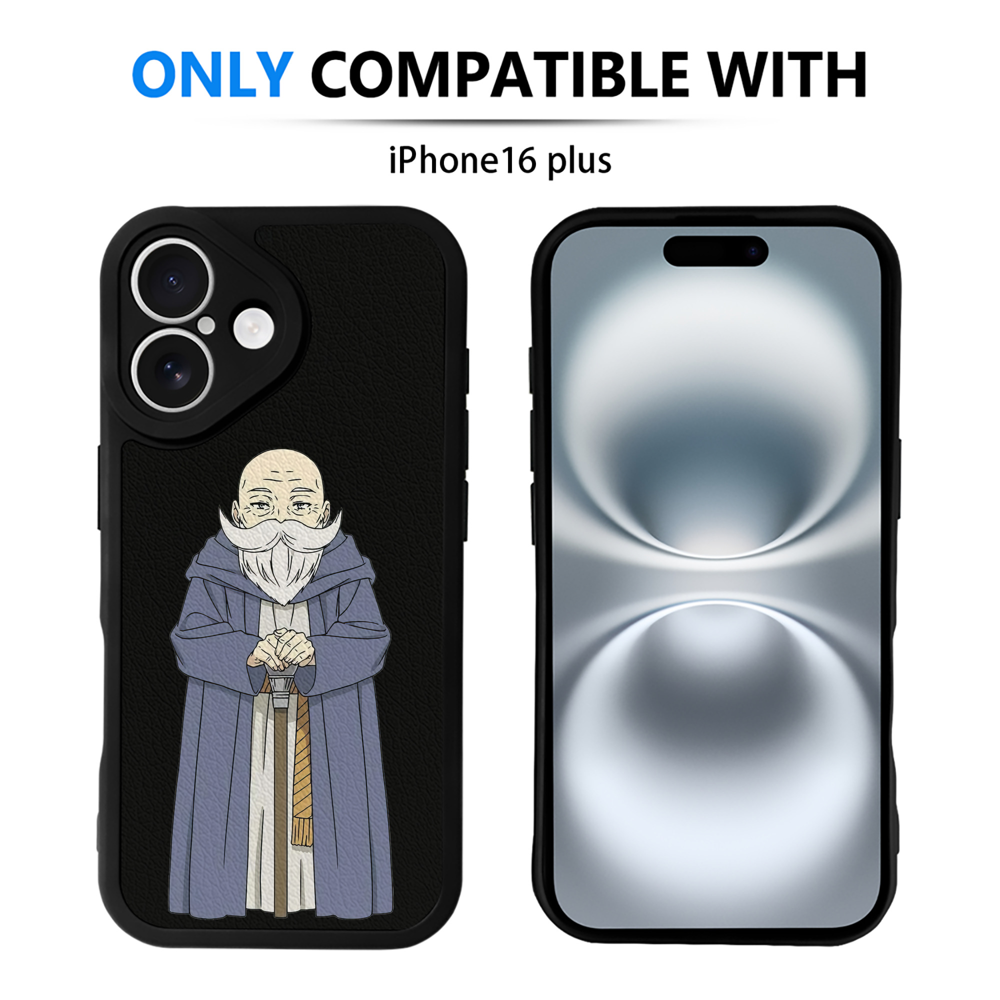 （画像用） 葬送のフリーレン Frieren 【iPhone 16シリーズ対応】シリコンスマホケース（レザー調） 材質：シリコン